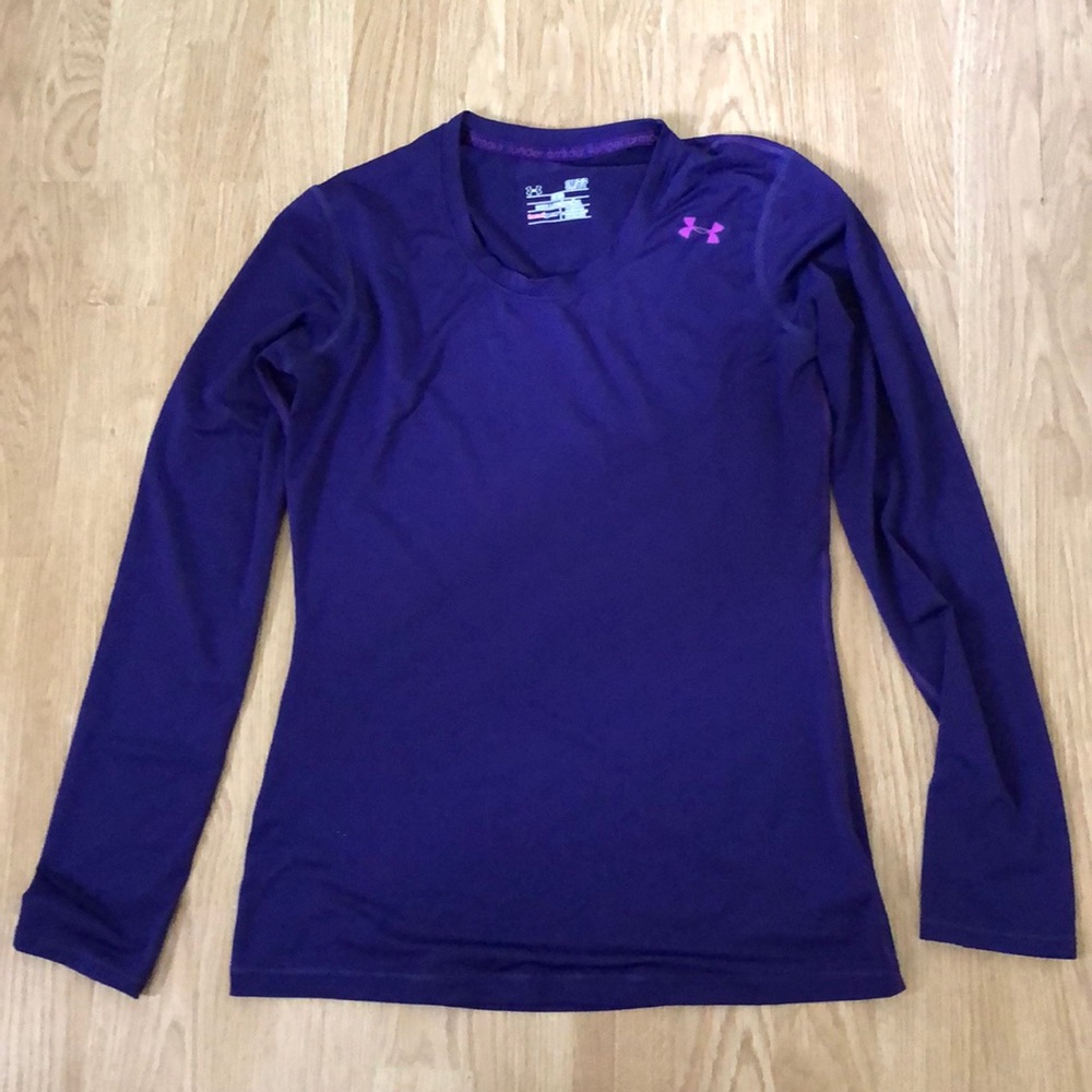 Under Armour Small L/S Purple Workout Shirt